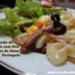 Gratinado de Farfalle com Ovo e Filetes de Atum Português